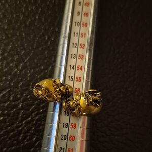 Gold Skulls Ring